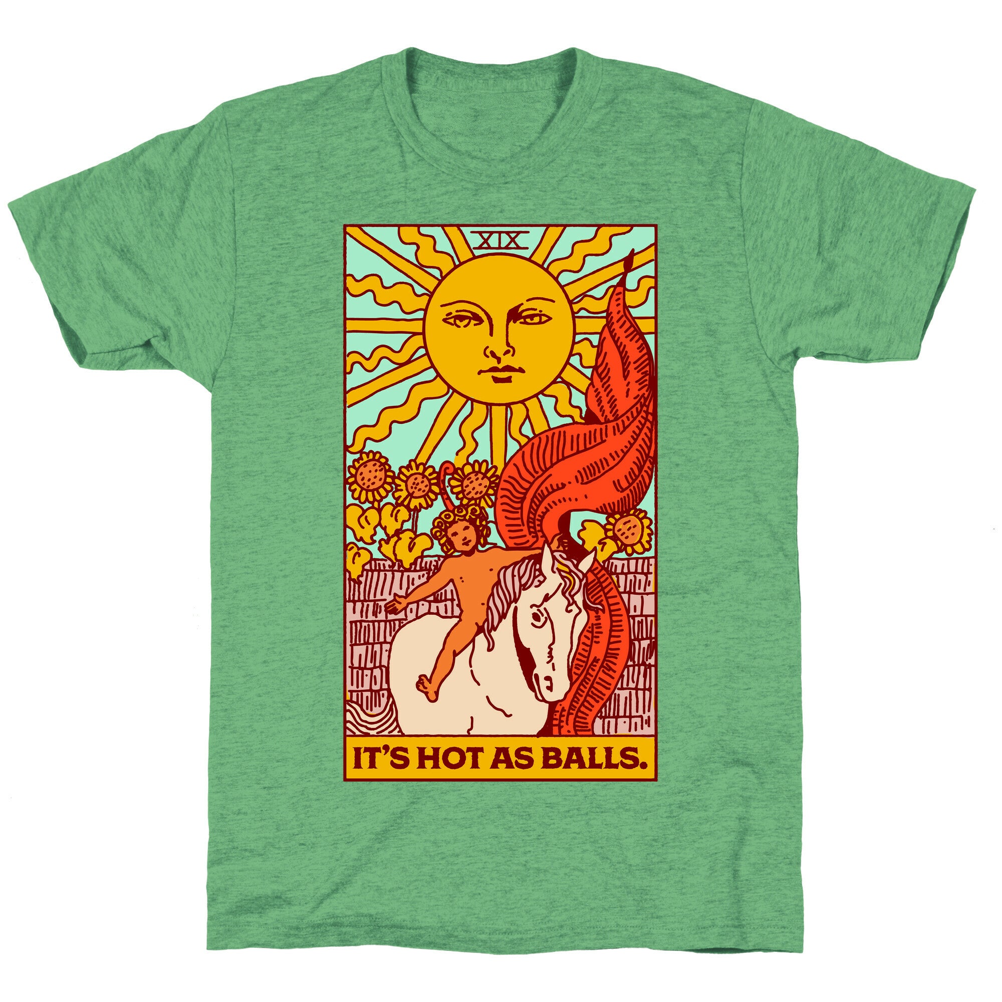 It's Hot As Balls (The Sun Tarot) Unisex Triblend Tee